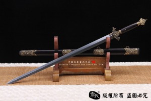 铜装经典富贵花牡丹剑-实惠款