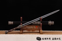 罕见银装冰裂纹剑-大师作品