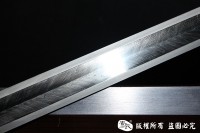 铁装手雕刻汉剑-错银错铜工艺-孤品，大师作品