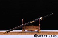 草钢经镀金八面汉剑 查长伟作品