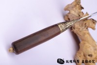 手工大马士革钢夹vg10天梯纹菜刀