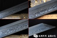 全包铜天龙切刃唐刀