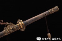 全包铜天龙切刃唐刀