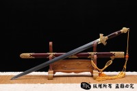 紫檀手雕尚方剑 孤品1把 查长伟作品