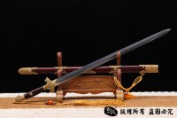 紫檀手雕尚方剑 孤品1把 查长伟作品