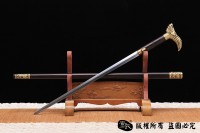 龙泉龙头手杖剑