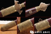 百炼花纹钢烧刃手工清剑 查长伟作品