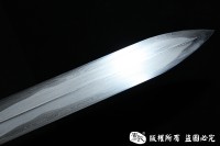 百炼花纹钢烧刃手工清剑 查长伟作品