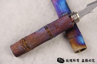 钛合金大马士革茶剑