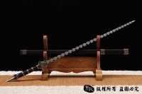 手工传统方节鞭（鞭）-百炼钢精品