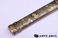 手工大马士革短唐刀 查长伟作品