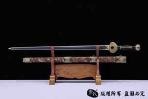 陨铁全手工雕刻八仙剑 查长伟作品