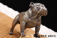 非常萌的斗牛犬-全铜实心制作