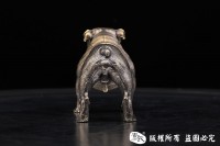 非常萌的斗牛犬-全铜实心制作