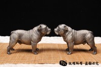 非常萌的斗牛犬-全铜实心制作