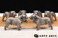 非常萌的斗牛犬-全铜实心制作