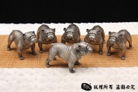 非常萌的斗牛犬-全铜实心制作