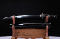 368年古董带着日刀宝鉴定证书的肋差武士刀