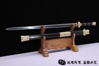 昆吾羽毛钢汉剑-亮铜版