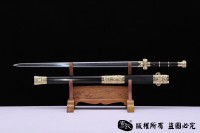 昆吾羽毛钢汉剑-亮铜版