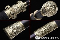 昆吾羽毛钢汉剑-亮铜版
