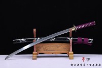 君子花纹钢武士刀